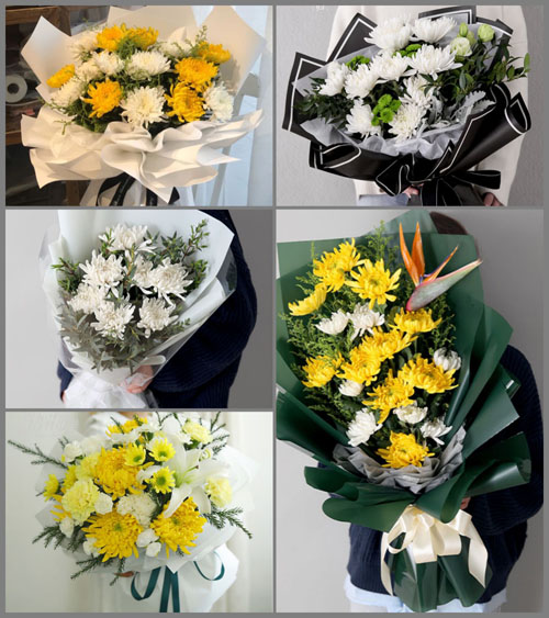 山东滨州滨城区秦皇台乡瓦屋张村白事花束代送